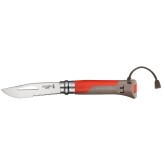 001714 Opinel Outdoor Red no.08