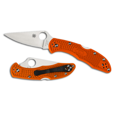 C11FPOR Spyderco Delica 4 Orange