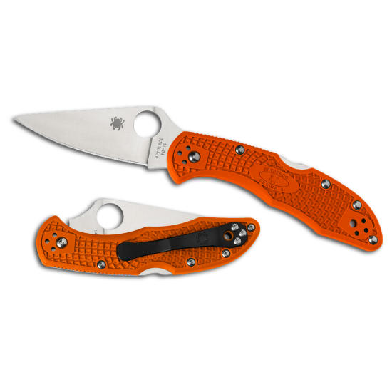C11FPOR Spyderco Delica 4 Orange