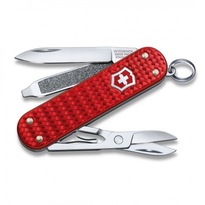 0.6221.401G Victorinox Classic Precious Alox - Iconic Red