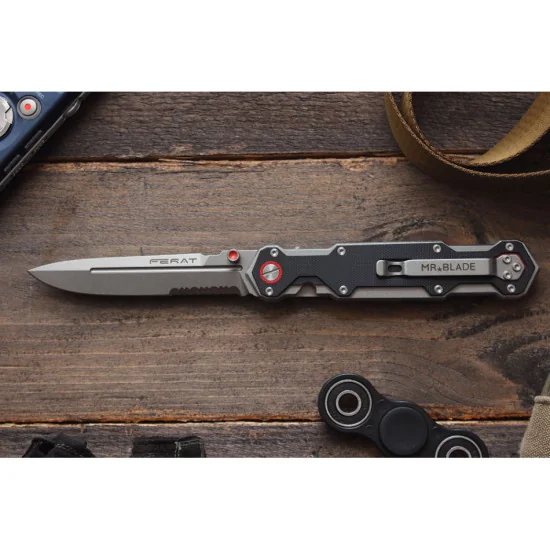 MB006 Mr.Blade Ferat Stonewashed Serrated