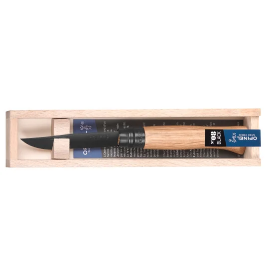 002172 Opinel Hrast no.08 Black Edition