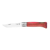 002390 Opinel Limited Edition Laminated Birch No.08 - crvena
