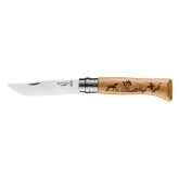002335 Opinel No.08 Oak Engraved - Pas