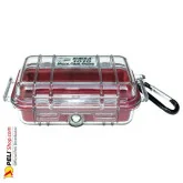 1010 Peli Micro Case Transparent Red