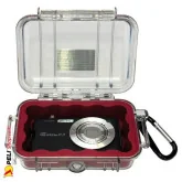 1010 Peli Micro Case Transparent Red