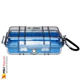 1020 Peli Micro Case Transparent Blue