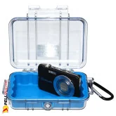 1020 Peli Micro Case Transparent Blue