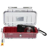 1030 Peli Micro Case Transparent Red