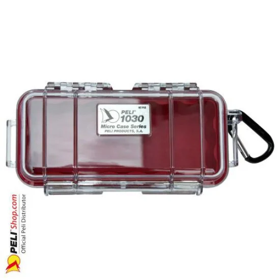 1030 Peli Micro Case Transparent Red
