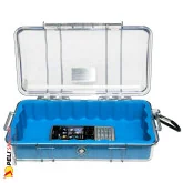 1060 Peli Micro Case Transparent Blue