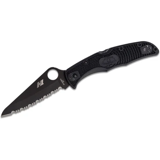 C91SBBK2 Spyderco Pacific Salt 2 Serrated Black Blade